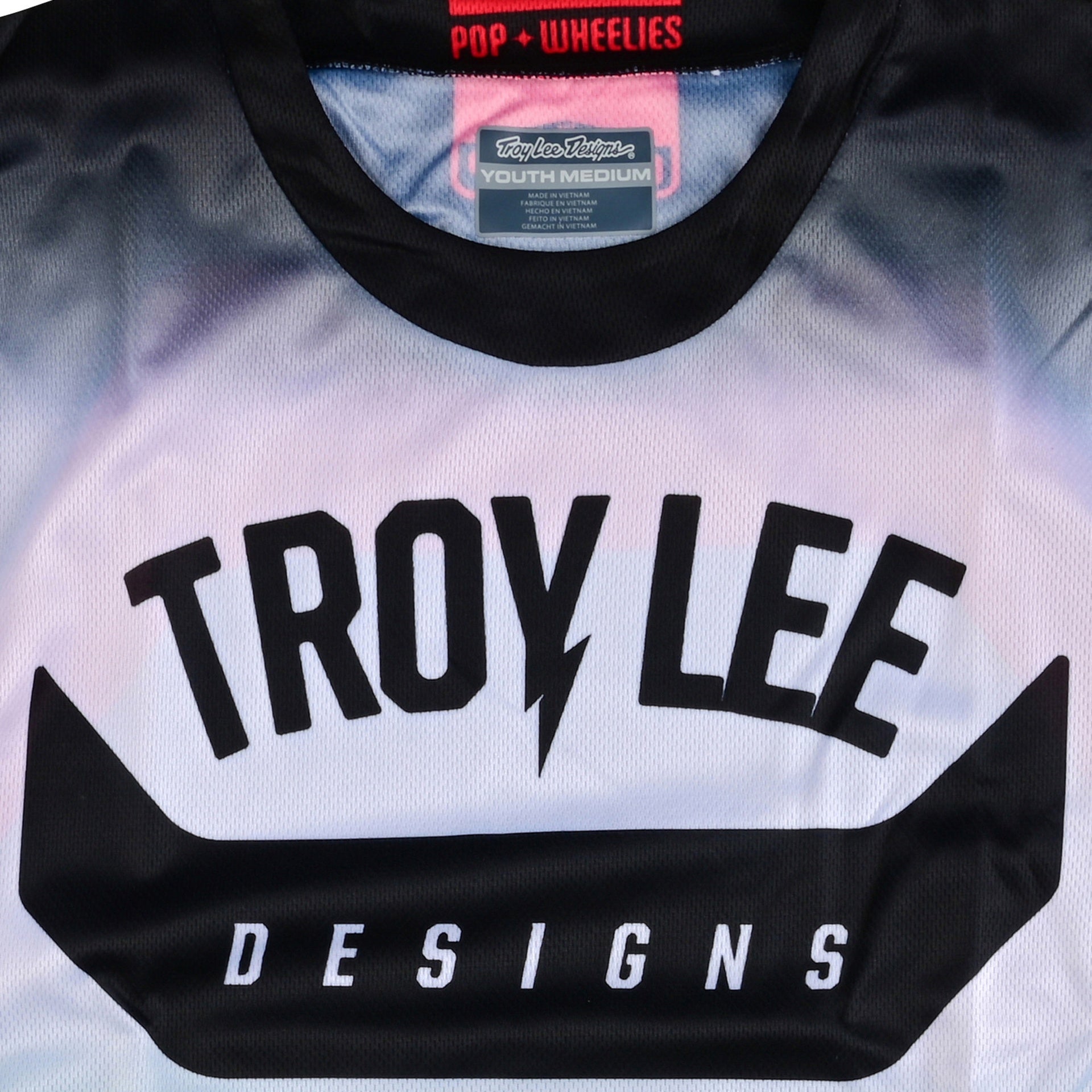 Jersey para niño Troy Lee Designs Gp Arc Turquoise / Neon Melon